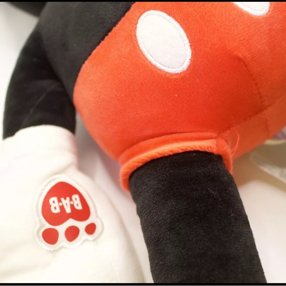 Build A Bear BAB Disney Mickey Mouse Plush Toy - Black, Red, Yellow - Picture 4 of 11